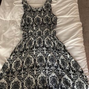 Black and white dress